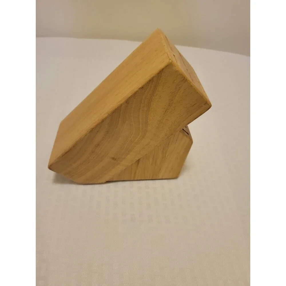 J.A. Henckels 12 Slot Solid Wood Knife Block Holder Storage EUC